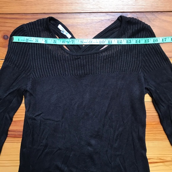 Maurices Black Cross-back Sweater, EUC, S - Picture 5 of 13